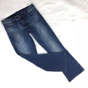 Kut From The Kloth Size 6 Reese Crop Flare Jeans